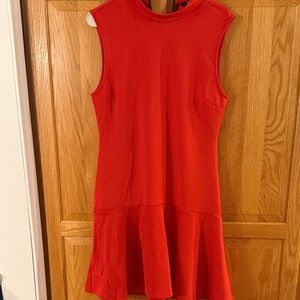 H&M Vibrant Red Sleeveless Mini Dress
